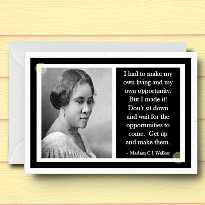 Madam C J Walker Card